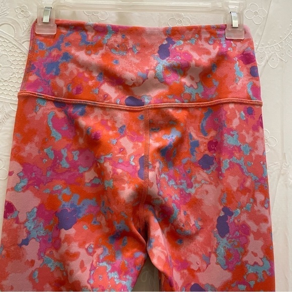 Daily Practice Anthropologie Liana High Rise Printed Leggings Pink Size small - Picture 8 of 11